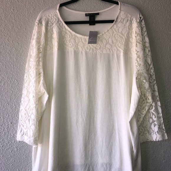 Lane Bryant Lace Blouse - Picture 2 of 8